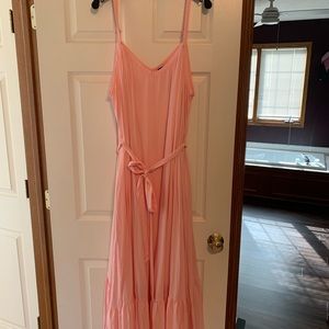 Torrid Pink Gauze Tiered Maxi Dress- NWOT